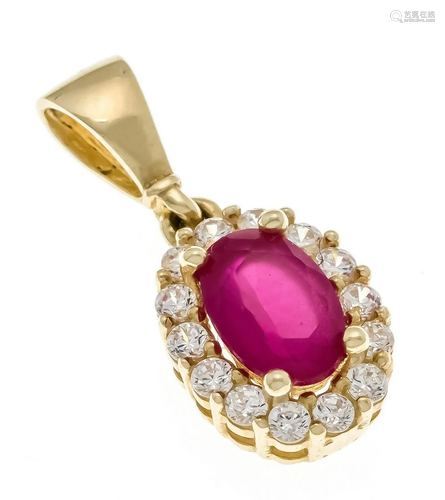 Ruby-brilliant pendant GG 585