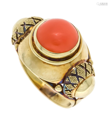 Coral ring GG 585/000 with on
