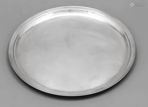 Round tray, German, 20th cent