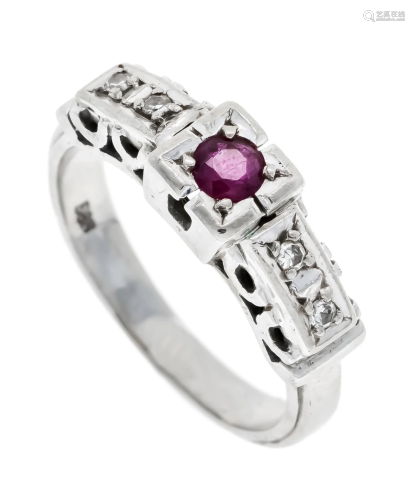 Ruby-diamond ring WG 585/000