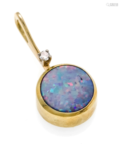 Opal-diamond pendant GG 585/0