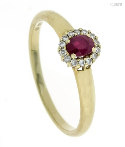 Ruby-brilliant ring GG 585/00