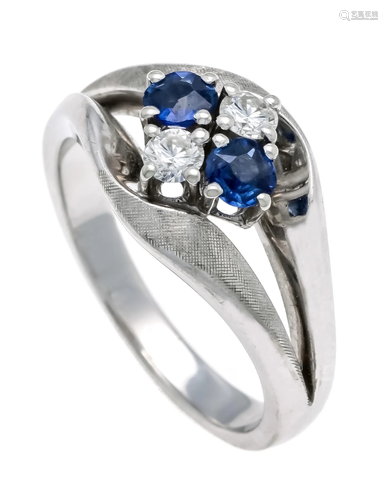 Sapphire diamond ring WG 585/