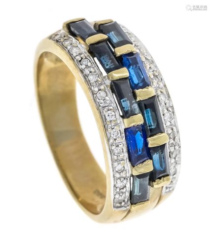 Sapphire diamond ring GG/WG 5