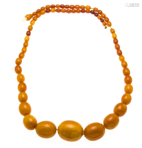 Amber necklace butterscotch w