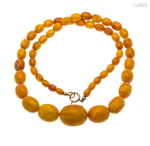 Amber necklace butterscotch w