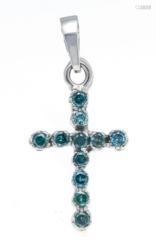 Brilliant-cross pendant WG 58