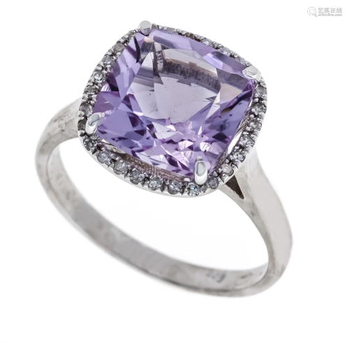 Amethyst diamond ring WG 585/