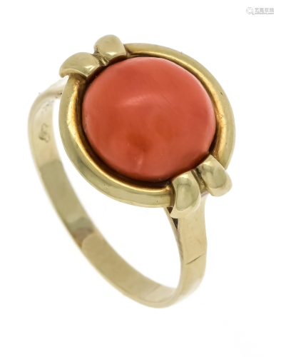 Coral ring GG 585/000 with a