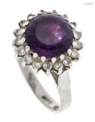 Amethyst diamond ring WG 585/