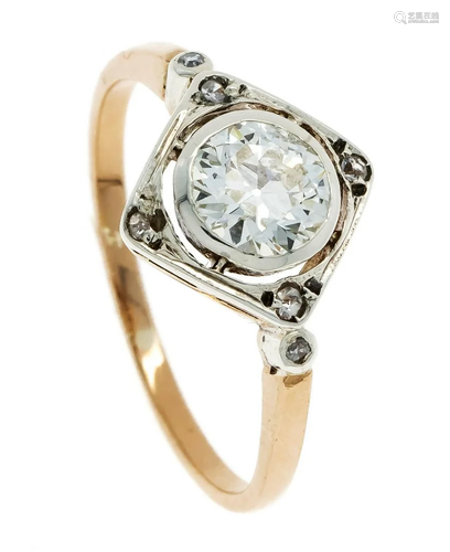 Old-cut diamond ring GG/WG 58