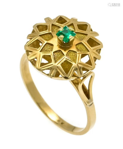 Emerald ring GG 585/000 with