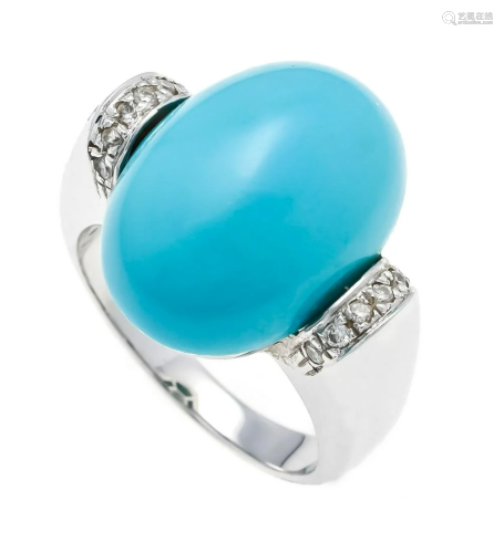 Turquoise diamond ring WG 710