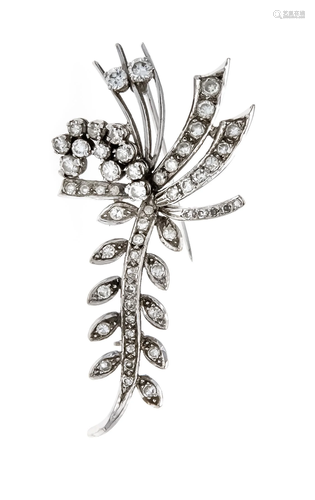 Brilliant brooch platinum uns