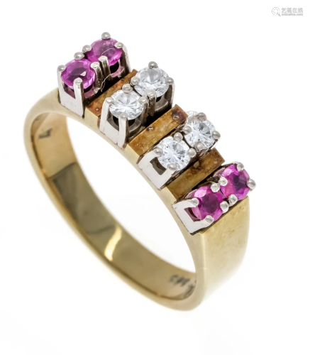 Ruby diamond ring GG 585/000