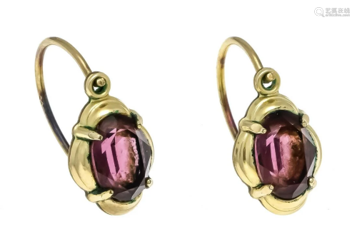 Gemstone earrings doublÃ© with