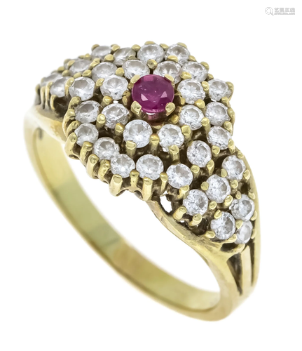 Ruby-brilliant ring GG 585/00