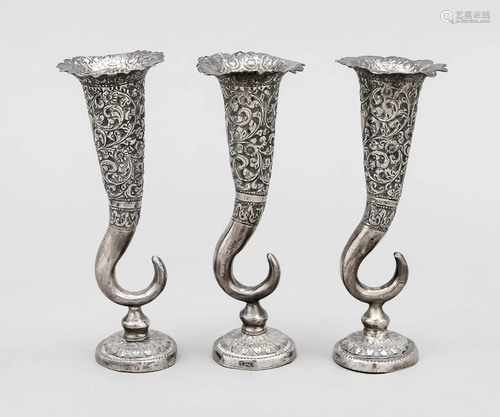 Three cornucopia vases, proba