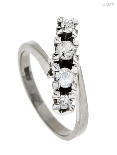 Old-cut diamond ring WG 585/0