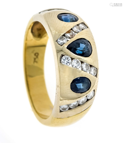 Sapphire-brilliant ring GG 75