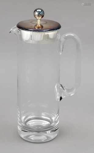 Juice jug with silver lid, Ge