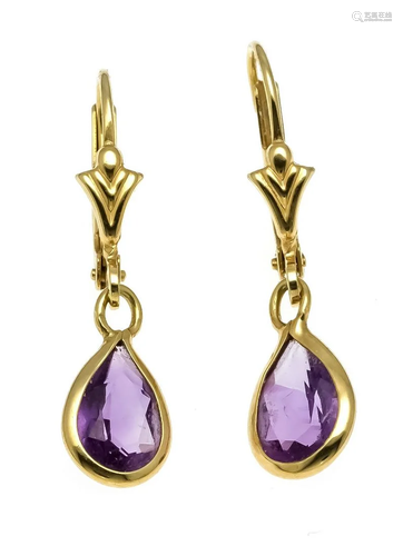 Amethyst earrings GG 585/000