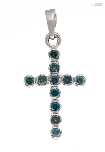 Brilliant-cross pendant WG 58