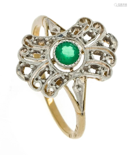 Emerald ring GG/WG 585/000 wi