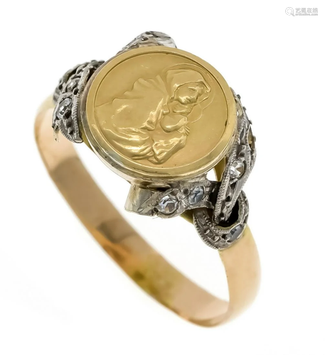 Coin ring GG/WG 750/000 unsta