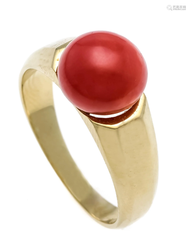 Coral ring GG 585/000 with a