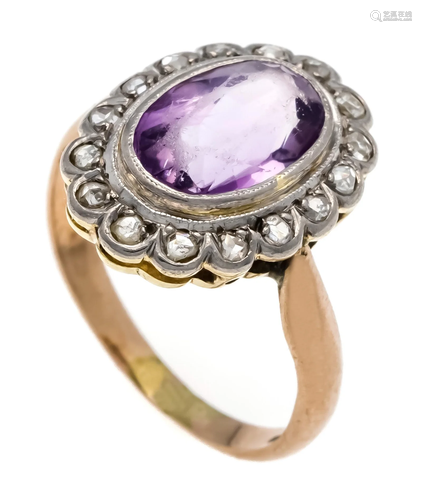 Amethyst diamond ring GG/WG 5