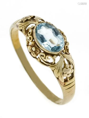 Aquamarine ring GG 585/000 wi