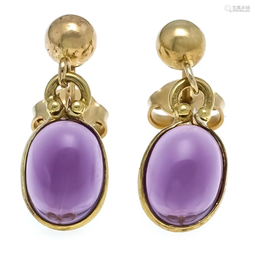 Amethyst ear studs GG 585/000