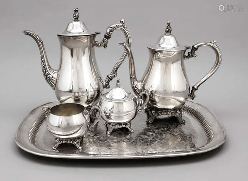 Four-piece coffee and tea set