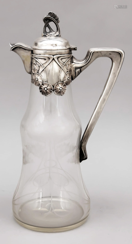 Art Nouveau gift jug with sil