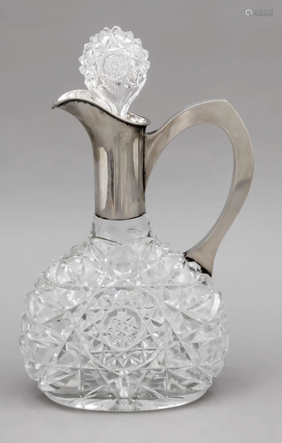 Carafe with silver mounting,