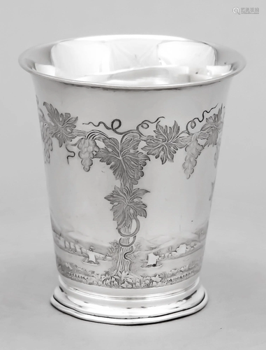 Goblet, 20th century, silver-