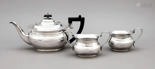 Three-piece tea centre piece,