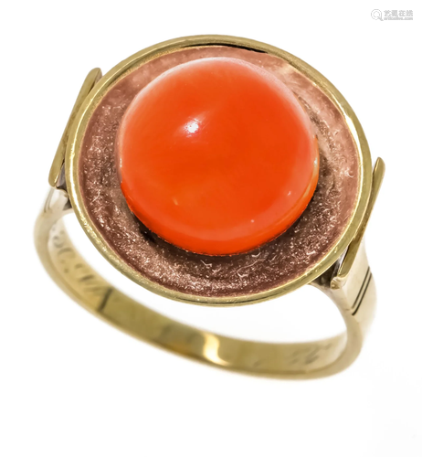 Coral ring GG 585/000 with a