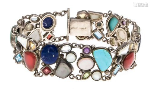 Multicolor bracelet silver 92