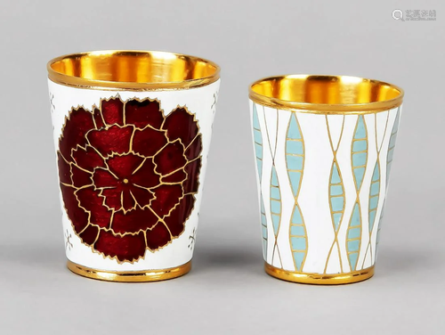 Two goblets, Russia (?), 20th