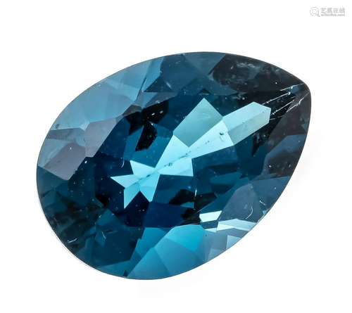 Blue topaz 12.78 ct, drop cut