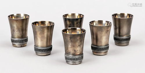 Six brandy cups, Russia/Sovie