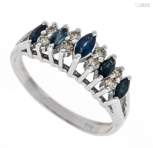 Sapphire diamond ring WG 585/