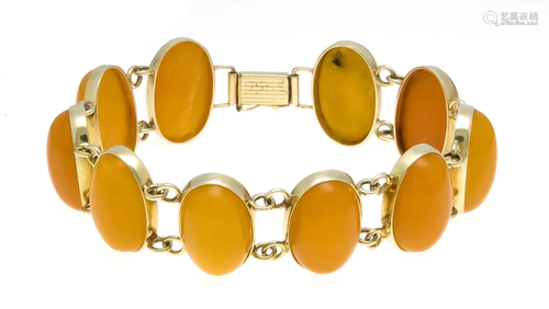 Amber bracelet with box clasp