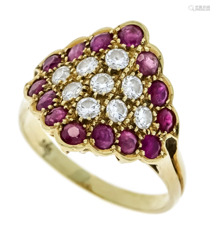 Ruby-brilliant ring GG 585/00