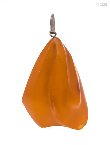 Amber pendant silver 835/000