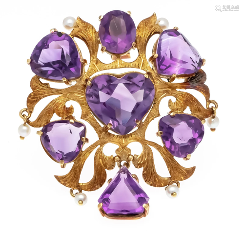 Amethyst pendant / brooch GG