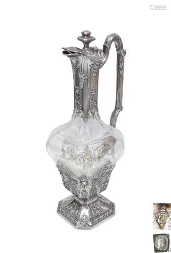 19世纪末 法国 著名银器工坊Victor Boivin出品 950纯银镂空高浮雕...