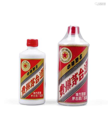 1983-1986年 “五星牌”贵州茅台酒 「地方国营250g+500g两瓶组合」